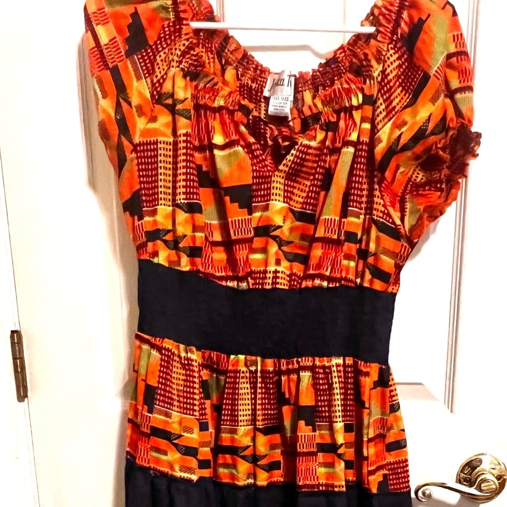 African pattern summer dress